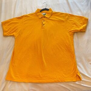 DADABOY Golfer XL Mens Orange Polo‎ Shirt Golf Casual 3 Button